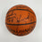 1987-88 Portland Trail Blazers Team Signed Game Used Spalding Basketball JSA COA