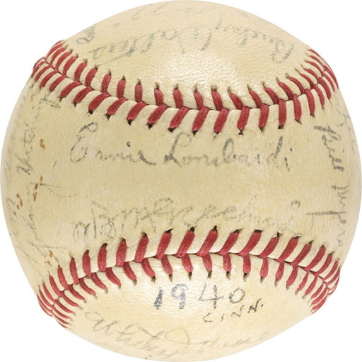 1940 Cincinnati Reds World Series Champs Team Signed Baseball PSA DNA COA