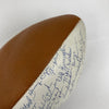 1966 Los Angeles Rams Team Signed Football Fearsome Foursome 57 Sigs JSA COA
