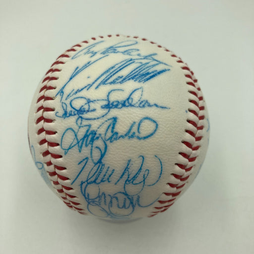 Vintage 1986 New York Mets World Series Champs Team Signed Baseball JSA COA