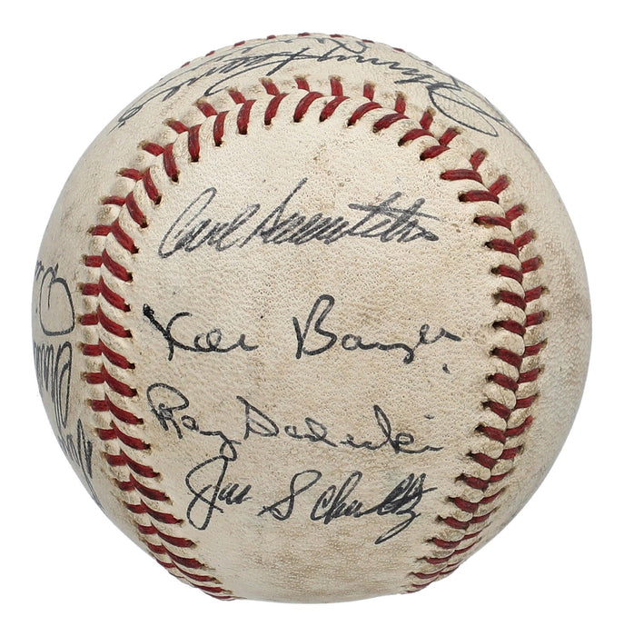 1963 St. Louis Cardinals Team Signed Baseball Stan Musial JSA COA