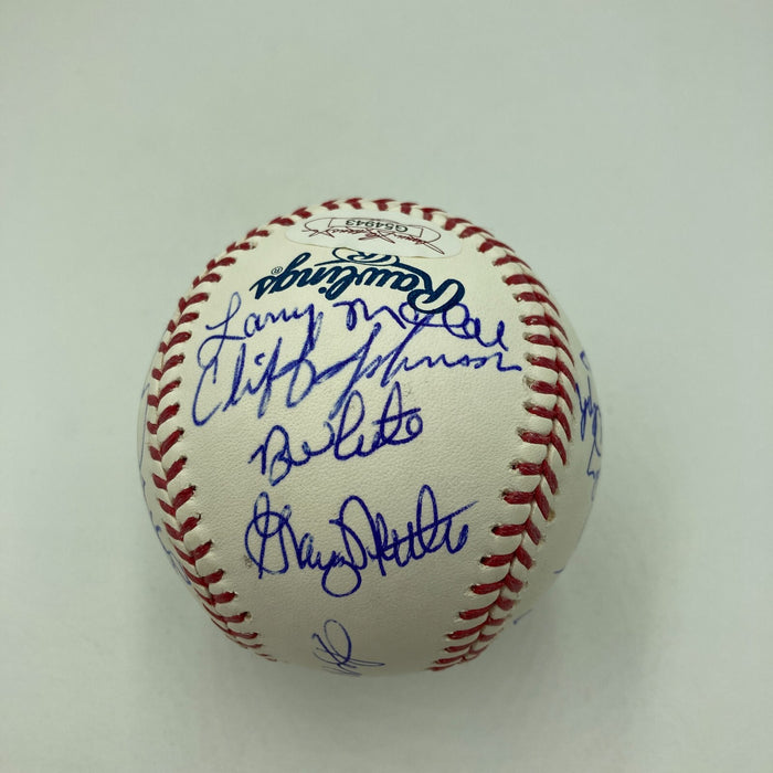 1977 New York Yankees World Series Champs Team Signed MLB Baseball JSA COA