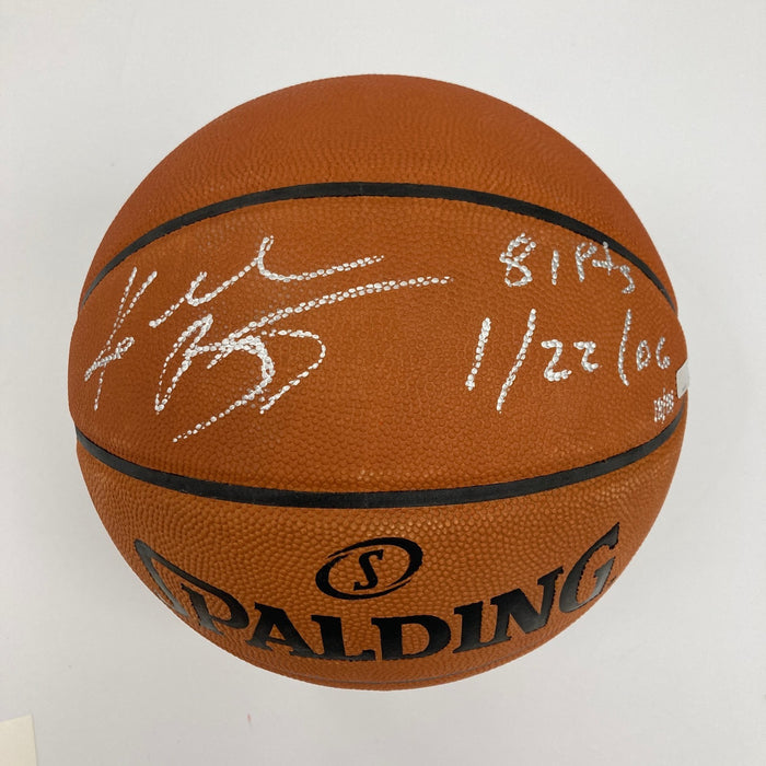 Kobe Bryant 81 Points 1/22/2006 Signed Inscribed NBA Game Basketball Panini JSA