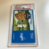 Leo Durocher Signed Autographed Brooklyn Dodgers Postcard PSA DNA