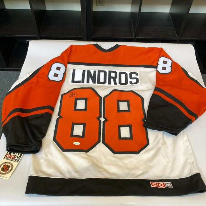 Eric Lindros Signed Authentic CCM Philadelphia Flyers Game Model Jersey JSA COA