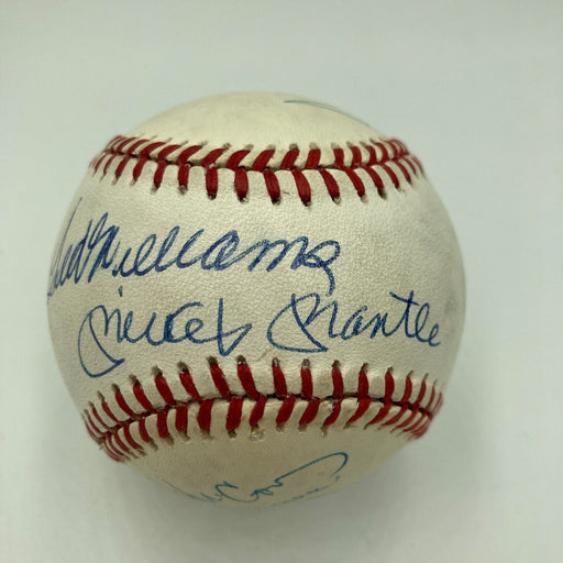 500 Home Run Signed Baseball Mickey Mantle Ted Williams Willie Mays 11 Sigs JSA
