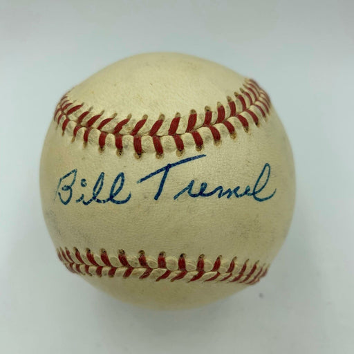 Bill Tremel Chicago Cubs 1954 Single Signed Baseball With JSA COA