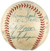 1953 Mickey Mantle Ted Williams Roy Campanella Greenberg HOF Signed Baseball JSA