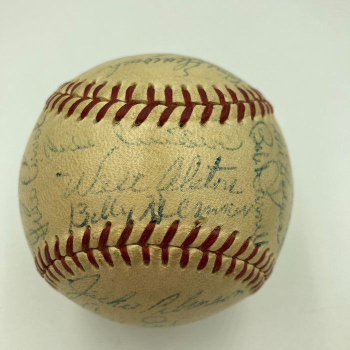 Jackie Robinson Roy Campanella 1956 Brooklyn Dodgers Team Signed Baseball JSA