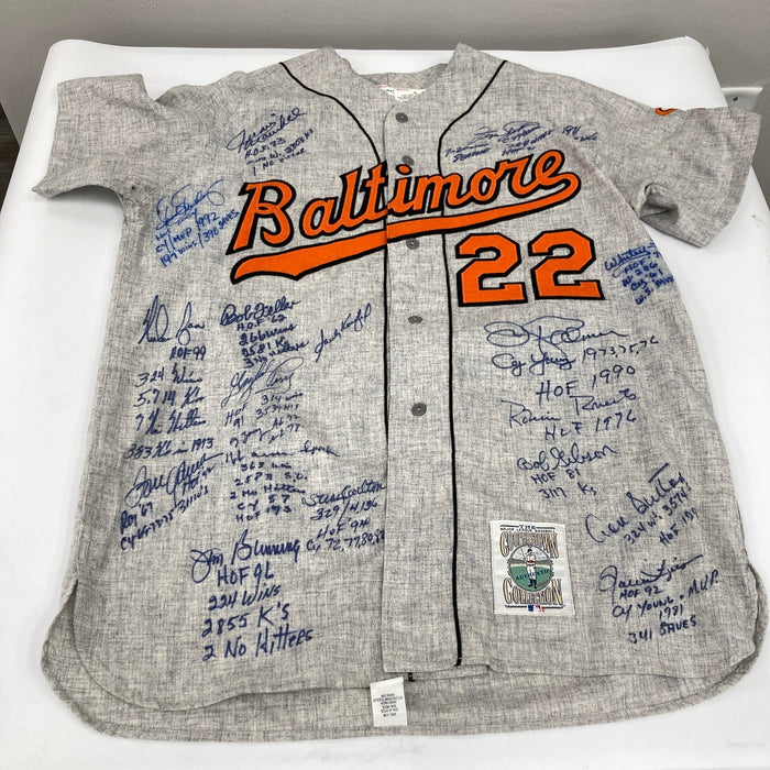 Sandy Koufax Hall Of Fame Pitching Legends Multi Signed Jersey 17 Sigs JSA COA