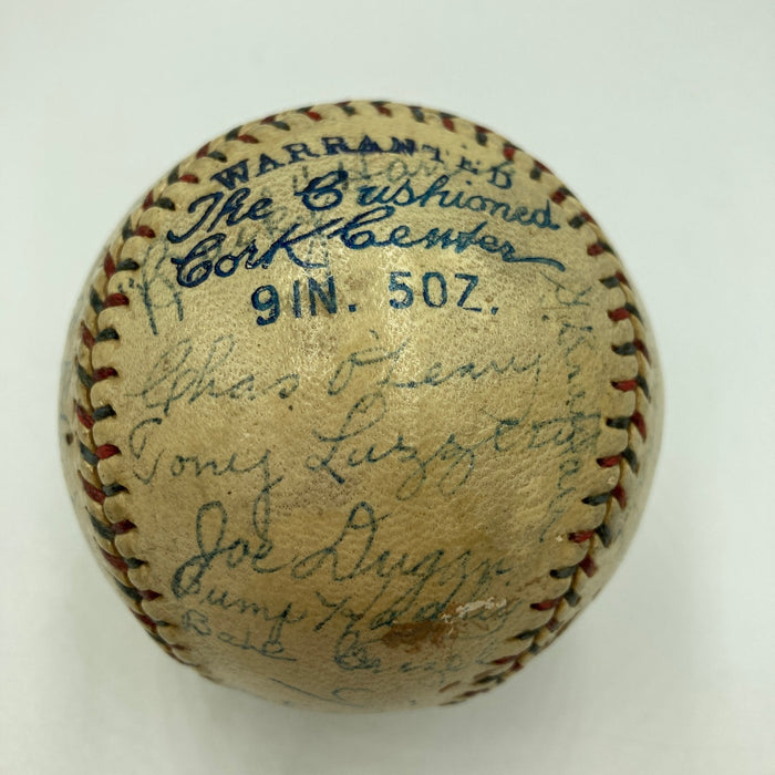 1927 New York Yankees WS Champs Team Signed Baseball Babe Ruth & Lou Gehrig PSA