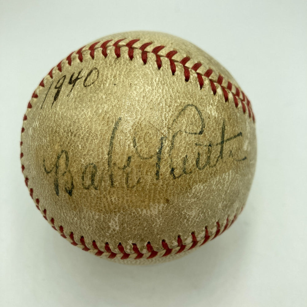 Babe Ruth Single Signed Official American League Baseball PSA DNA COA