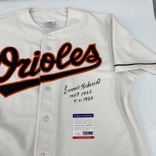 Frank Robinson MVP Triple Crown 1966 Signed Baltimore Orioles Jersey PSA DNA COA