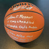 Extraordinary Bill Russell Signed Heavily Inscribed STAT Basketball #5/6 PSA DNA