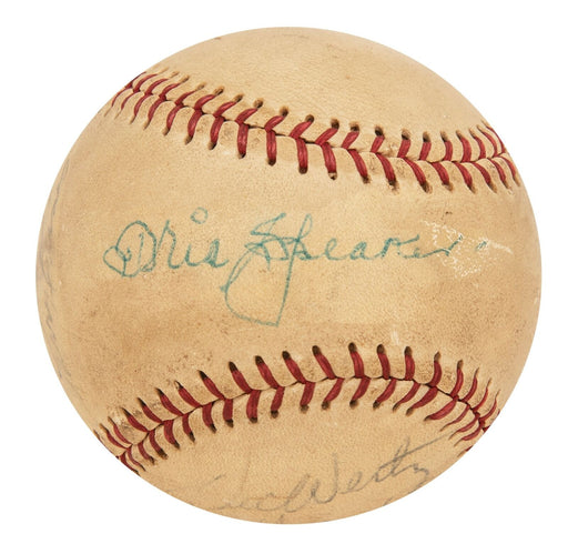 Beautiful Tris Speaker Sweet Spot Signed Autographed Baseball With Beckett COA