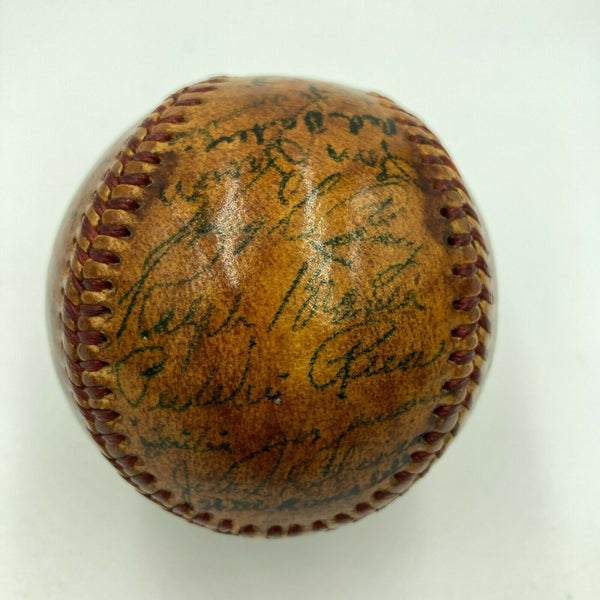 Jackie Robinson Rookie Era 1948 Brooklyn Dodgers Team Signed Baseball JSA COA