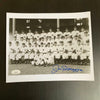 Joe Dimaggio Signed 1940's New York Yankees Team Photo With JSA COA