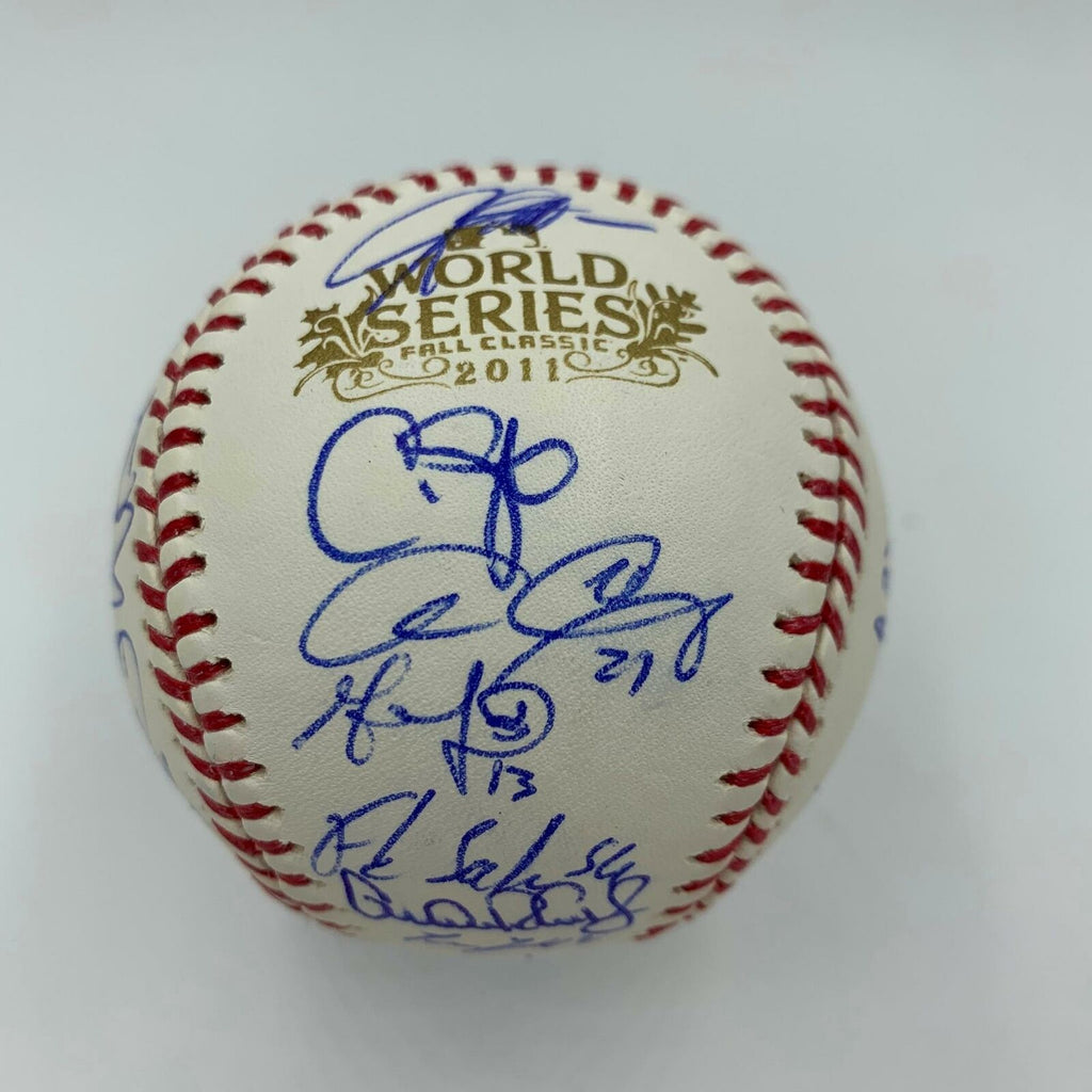 Albert Pujols Autographed 2011 WS Logo Baseball