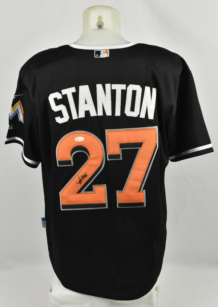 Giancarlo Stanton Signed Autographed Authentic Miami Marlins Jersey JSA COA