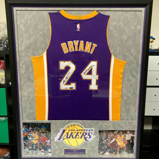Kobe Bryant "Black Mamba" Signed #24 Authentic Los Angeles Lakers Jersey Panini