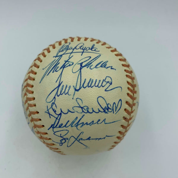 Beautiful 1976 New York Mets Team Signed NL Baseball 28 Sigs Tom Seaver W/COA