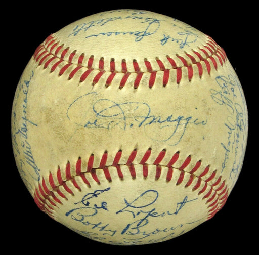 1950 New York Yankees World Champions Team Signed Baseball Joe Dimaggio JSA COA