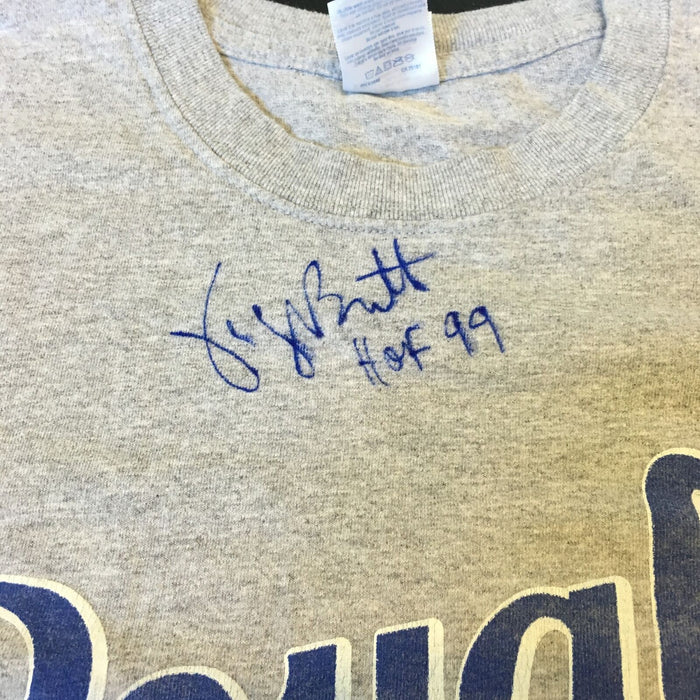 George Brett Signed HOF 1999 Kansas City Royals T-shirt PSA DNA COA