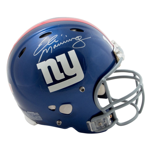 Eli Manning Signed Game Used New York Giants Helmet With Photo Match Steiner COA