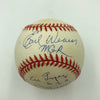 Earl Weaver Al Lopez Dick Williams Legendary HOF Managers Signed Baseball PSA