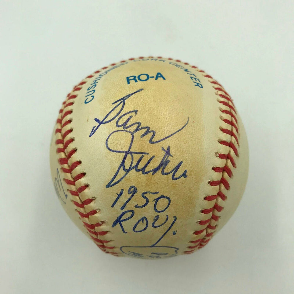 Rare Willie Mays Rookie Of The Year Winners Multi Signed Baseball With JSA COA