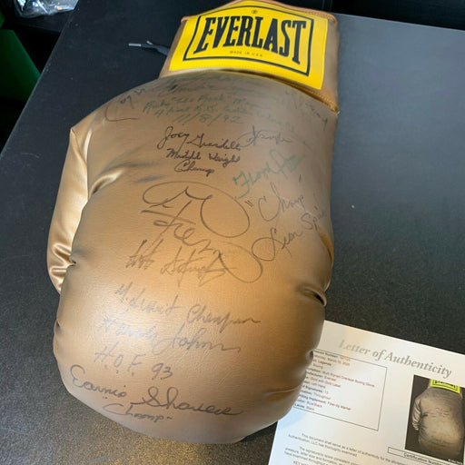 Joe Frazier Foreman Patterson Holmes Boxing Legends Signed Jumbo Glove JSA