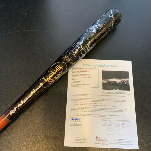 1993 St. Louis Cardinals Team Signed Ray Lankford Game Used Bat JSA COA