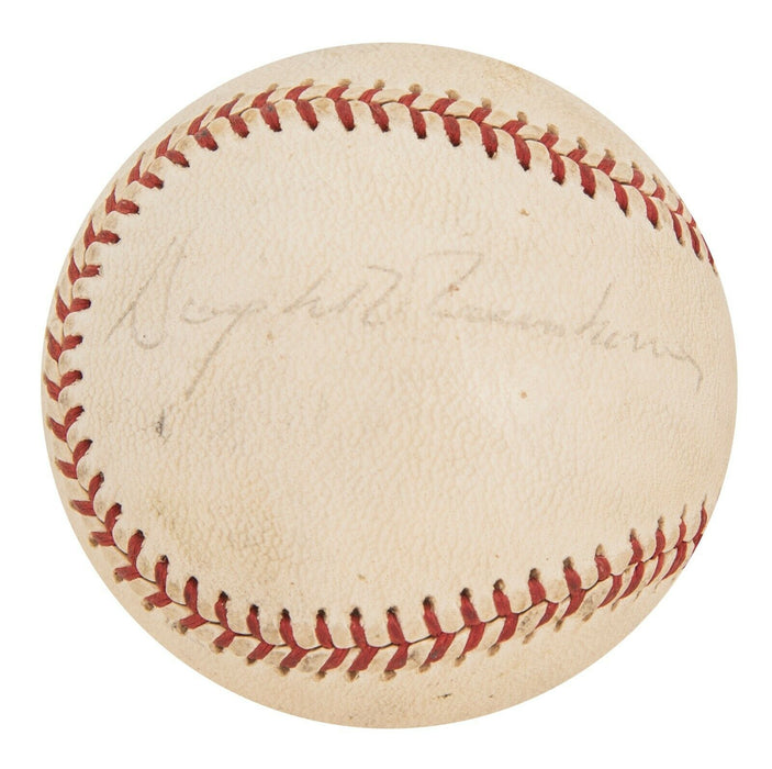 President Dwight D. Eisenhower Single Signed American League Baseball JSA COA
