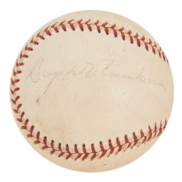 President Dwight D. Eisenhower Single Signed American League Baseball JSA COA