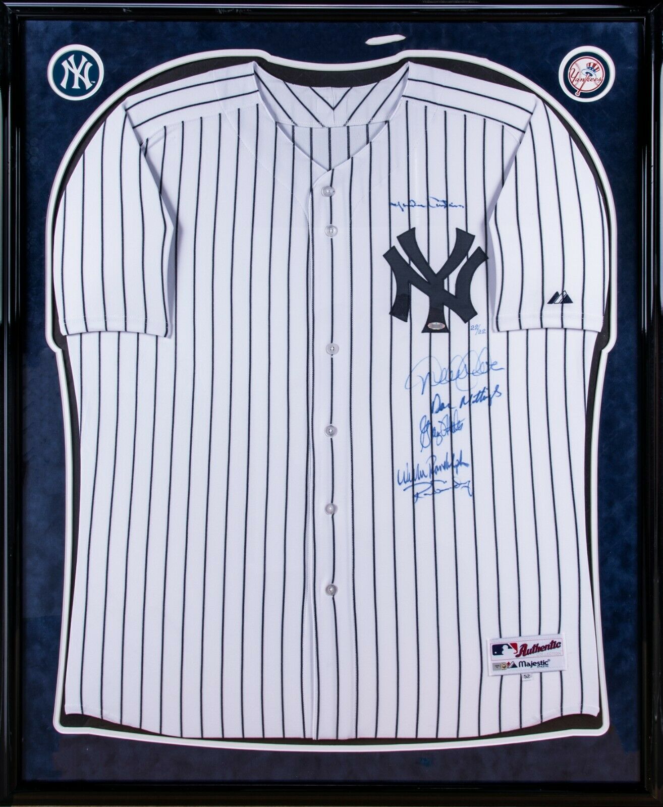 Beautiful Derek Jeter Don Mattingly Yankees Captains (5) Signed Jersey —  Showpieces Sports