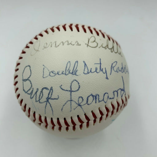 Negro League Legends Multi Signed Baseball Monte Irvin Buck Leonard PSA DNA COA