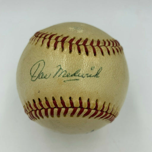 Beautiful Joe Medwick Signed Autographed Baseball With PSA DNA COA