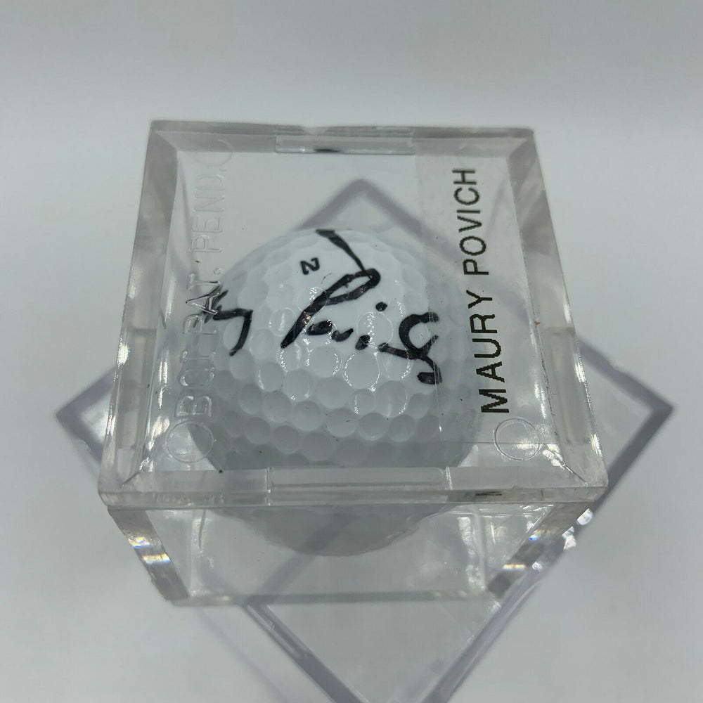 Maury Povich Signed Autographed Golf Ball PGA With JSA COA