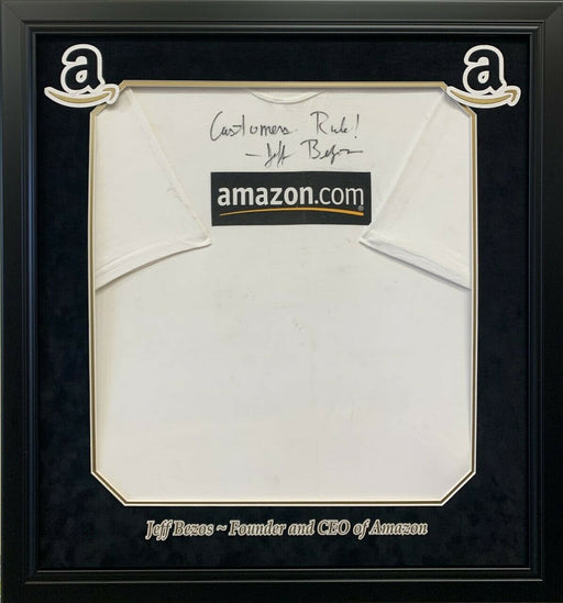 Jeff Bezos "Customers Rule!" Signed Original Employee 1995 Amazon T-Shirt JSA