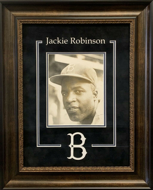 Jackie Robinson Rookie Season 1947 Signed Framed Photo With PSA DNA COA