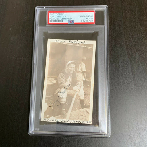 Tony Freitas Signed 1935 Cincinnati Reds Original Photo PSA DNA Certified