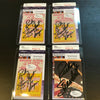 Lot Of (4) Ricky Steamboat WWE Signed Autographed Wrestling Cards With JSA COA
