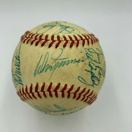 Nice 1979 Boston Red Sox Team Signed American League Baseball With Carlton Fisk
