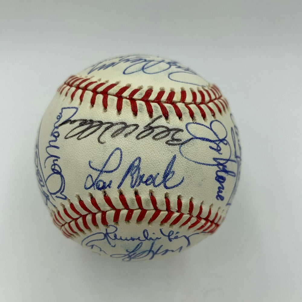 Lou Brock Billy Williams Darrell Porter Baseball Legends Multi Signed Baseball