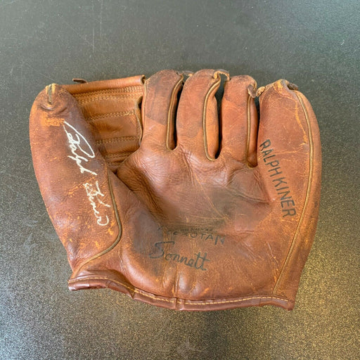 Ralph Kiner Signed Vintage 1950's Game Model Baseball Glove With JSA Sticker