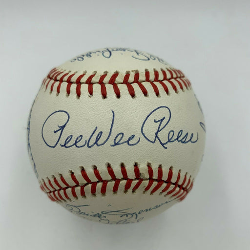 Brooklyn Dodgers Legends Signed Baseball Duke Snider Pee Wee Reese Durocher JSA