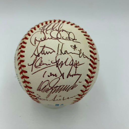 1996 New York Yankees World Series Champs Team Signed Baseball Derek Jeter JSA