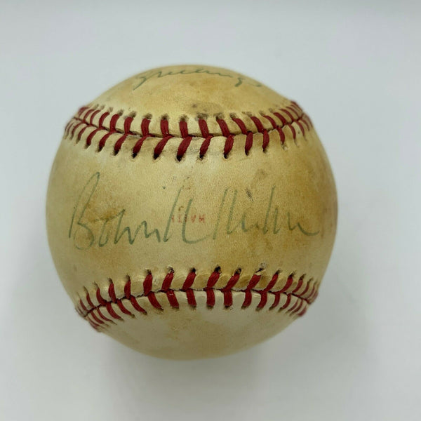 Bowie Kuhn Signed 1978 World Series Game Used Baseball Yankees Dodgers JSA COA