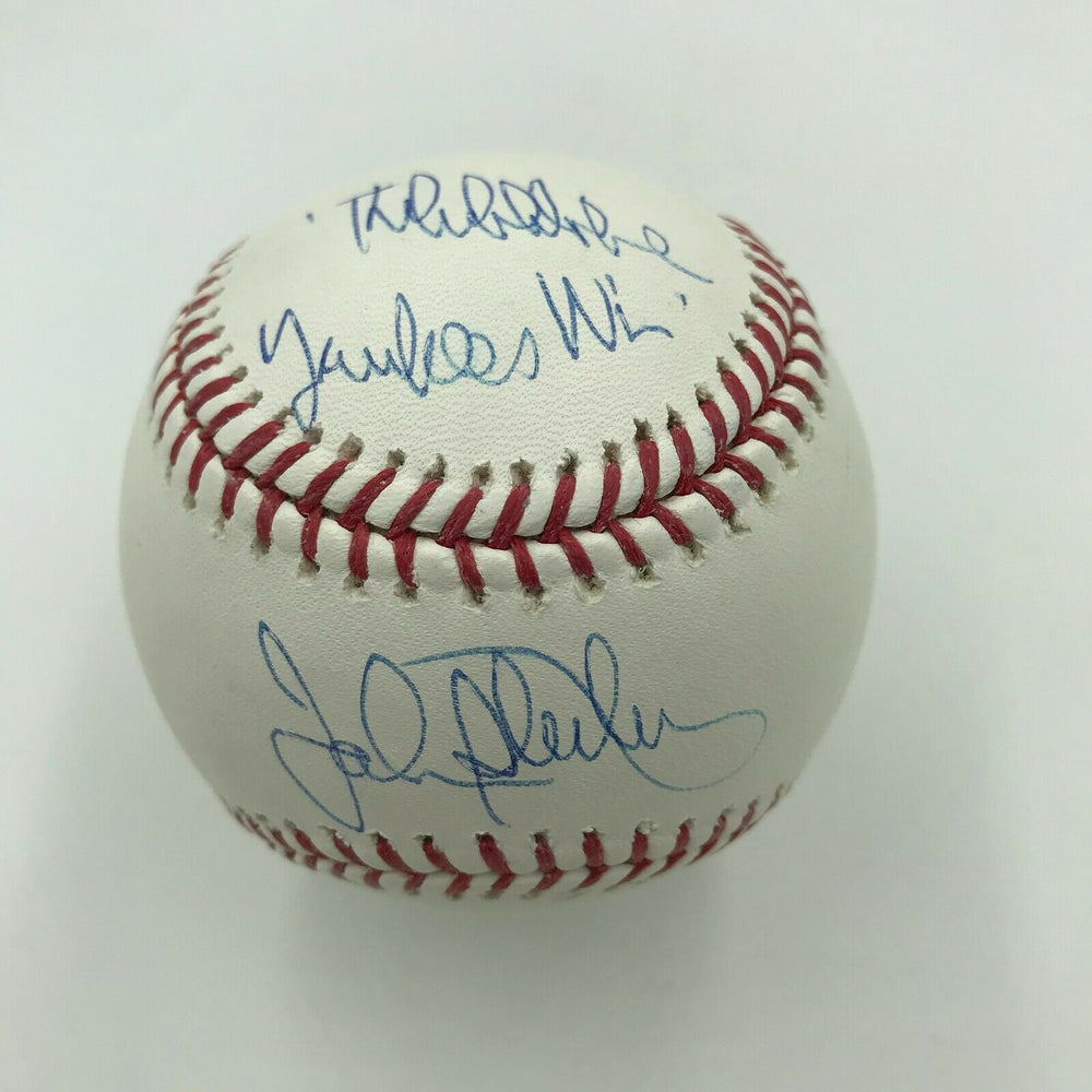 John Sterling "Thhhhe Yankees Win!" Signed Inscribed MLB Baseball JSA Steiner