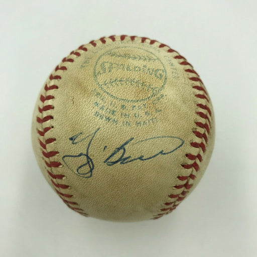 1970's Yogi Berra Signed American League Macphail Game Used Baseball JSA COA